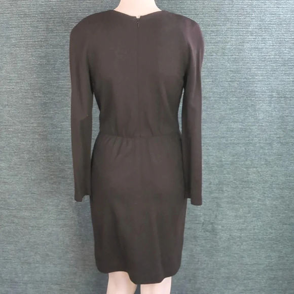 Vintage 80s Warren Petites Wool LS Dress - Picture 8 of 17